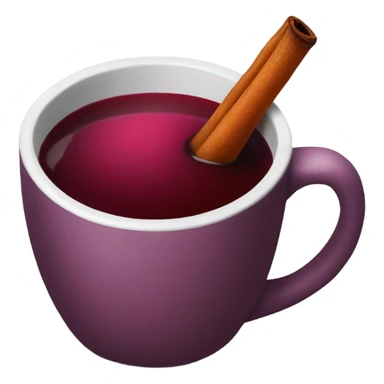 Mulled wine in a mug sticker