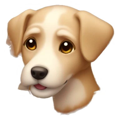 A cute dog in fall sticker