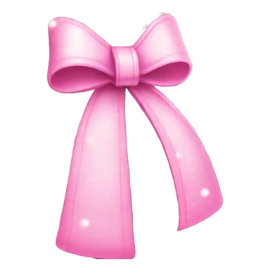 Pink bows on snow covered Christmas tree with lights sticker