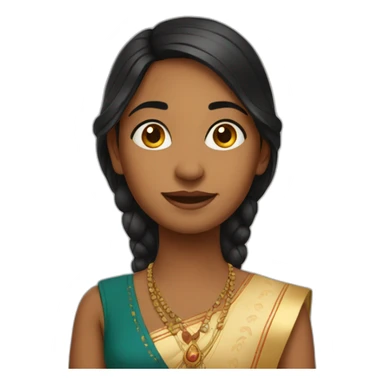 Indian girl from Hoa sticker
