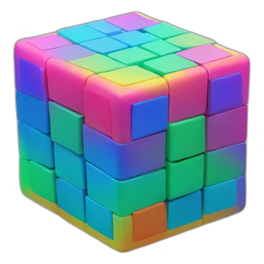 a magic cube sticker