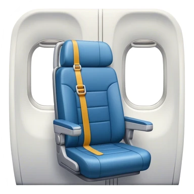 plane seat seatbelt sticker