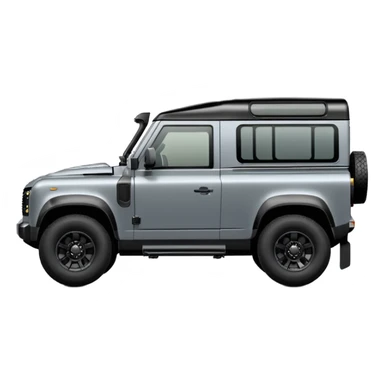 2025 my25.5 Landrover Defender in Carpathian Grey with gloss black accents sticker