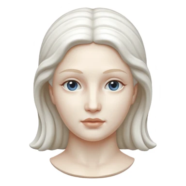 Marble style statue of woman face  sticker