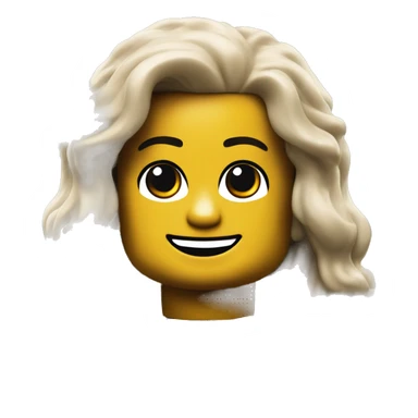 Smiling Lego Minifigure sticker