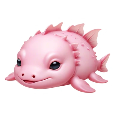 Meme-Worthy Cute Sleeping Axolotl Portrait Emoji, Head resting peacefully with a contented smile, showcasing a slender, graceful body with smooth, pale pink skin and gently drooping feathery gills, eyes shut in a serene nap, Simplified yet hilariously adorable features, highly detailed, glowing with a soft, drowsy light, high shine, relaxed and utterly lovable, stylized with an air of playful laziness, bright and heartwarming, soft glowing outline, capturing the essence of a comically sleepy aquatic friend, so meme-worthy it feels like it could instantly become the next viral sensation of adorable slumber! sticker