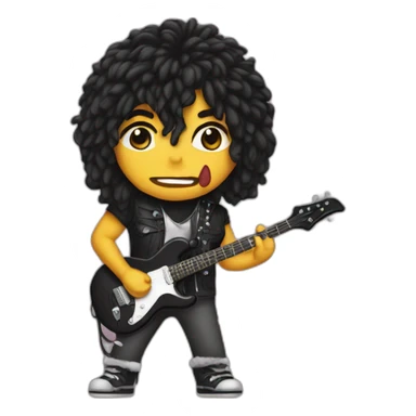 kiss rock band sticker