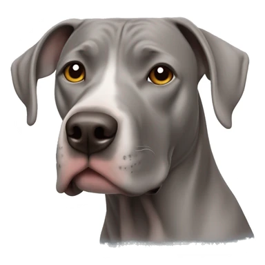 Weimaraner American Staffordshire terrier mutt  sticker