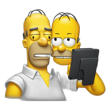 Homer Simpson et Éric Zemmour sticker