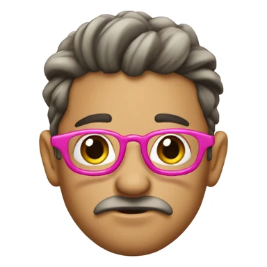 rata con un lazo rosa en una oreja sticker