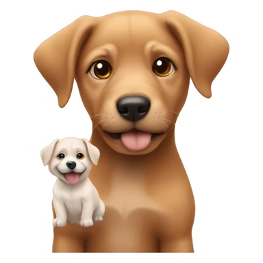 heart with puppy eues sticker