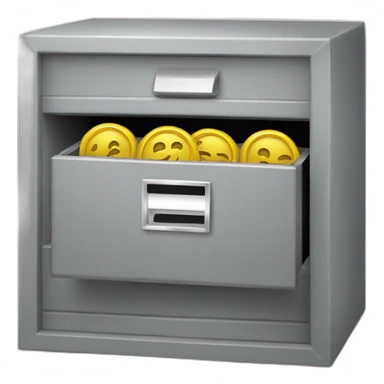 Deposit box grey sticker