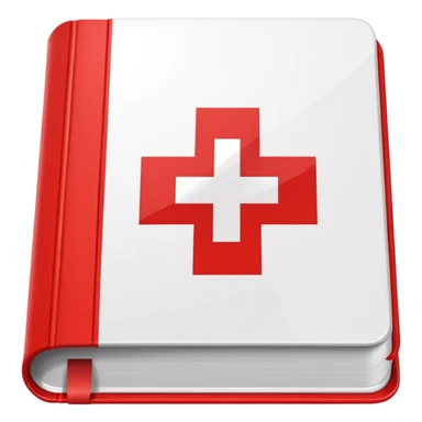 A modern dictionnary with swiss flag on cover in IOS style sticker