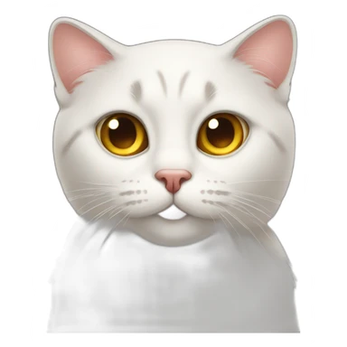 cat staring with suspecting eyes sticker