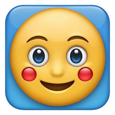 O emoji azul com o selo verificado dentro sticker