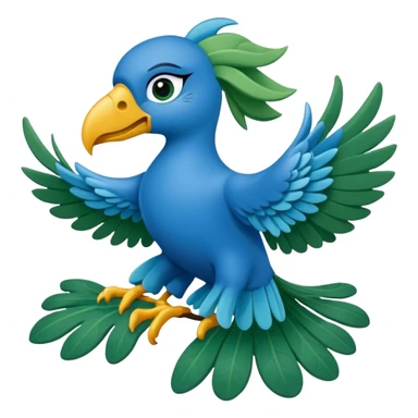 araras azuis no estilo das araras azuis blue e jade do filme rio sticker