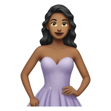 Prom dress sticker