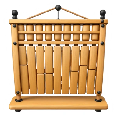 wooden glockenspiel instrument sticker