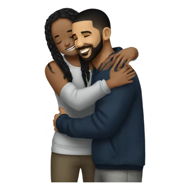 Drake hugging kendrick lamar sticker