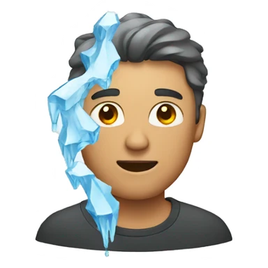 guy with ice on him sticker