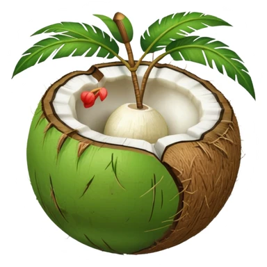 Green Coconut  sticker