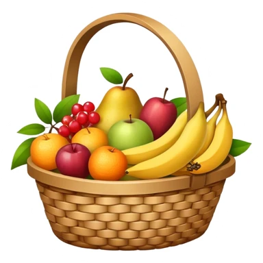 Basket of fruits  sticker
