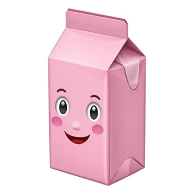 Strawberry milk carton sticker
