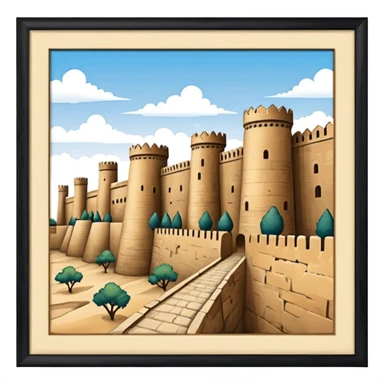 samarkand city walls sticker