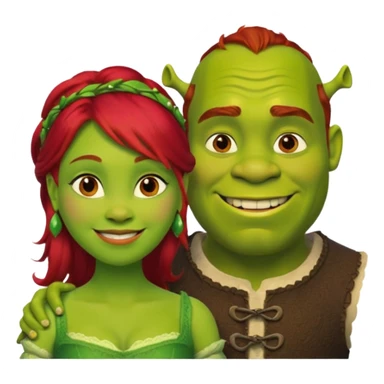 Shreck avec Fiona sticker
