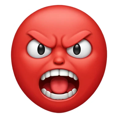 gum tsion emoji very not nice rude shouting ragebaiter sticker