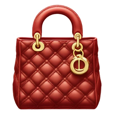 Red Lady Dior bag sticker