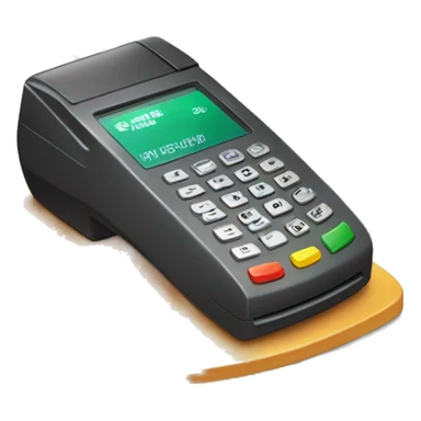 Debit card swiping payment terminal sticker