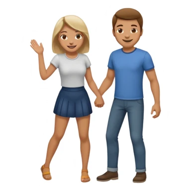 Man spanking women sticker