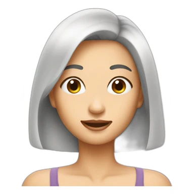 Woman hair removal sticker