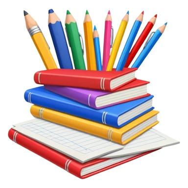 Material escolar sticker