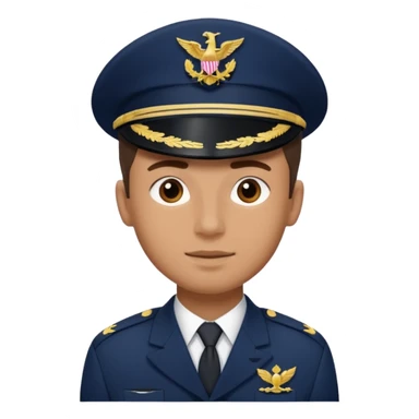 male navy soldier, square face. sticker