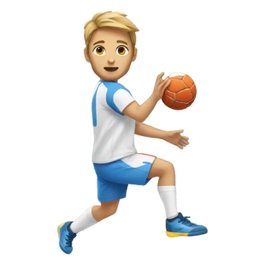 Handball player sticker