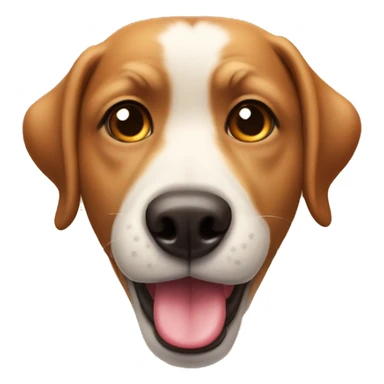 dog drooling with heart eyes sticker