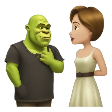 shrek licks putin sticker