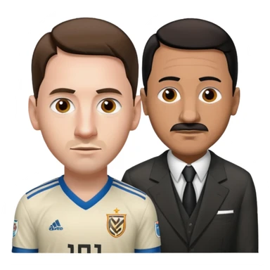 Messi + hitler sticker