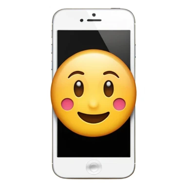 emoji de un celular iphone sticker