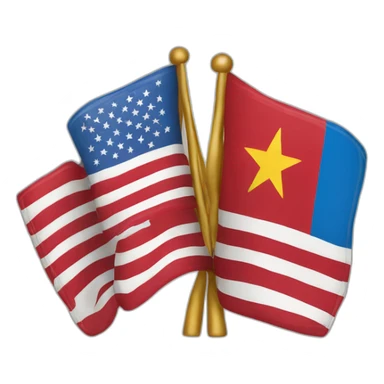 Usa and Belgian flag sticker