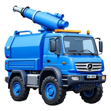 machine water cannon Mercedes-Benz Unimog in UK sticker