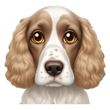 Cocker spaniel with heterochromia sticker