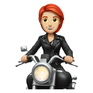 White man with a good looking white girl with red hair riding on a motorcycle  sticker