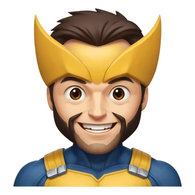 Wolverine is laughing  sticker