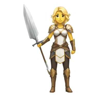 Blond Valkyrie full body sticker