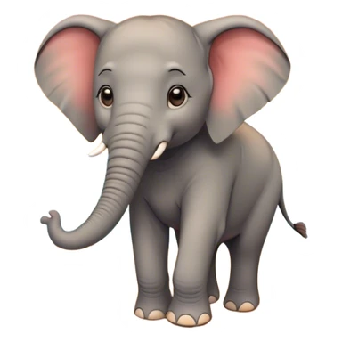 Elephant on the beach and sunset  sticker