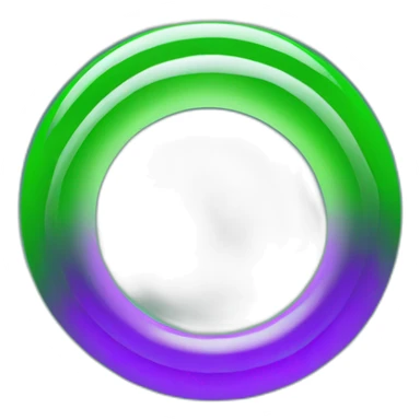 green planet,purple rings sticker