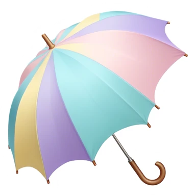 
pastel umbrella sticker